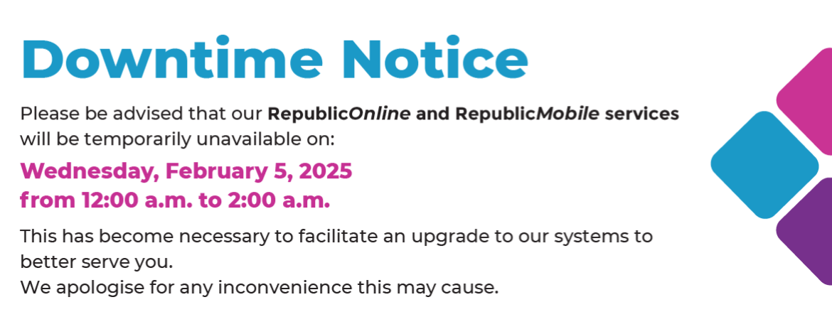 downtime notice